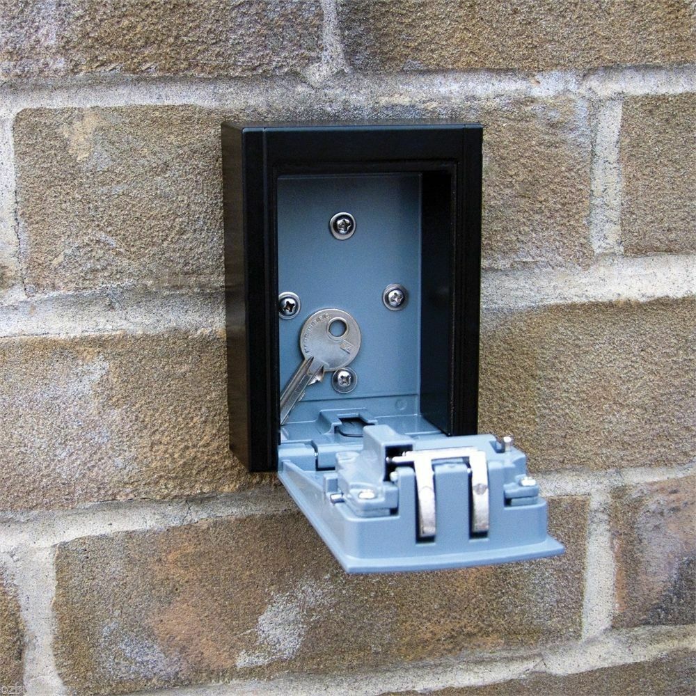 OUTDOOR HIGH SECURITY WALL MOUNTED KEY SAFE BOX CODE SECURE LOCK STORAGE 4 Digit