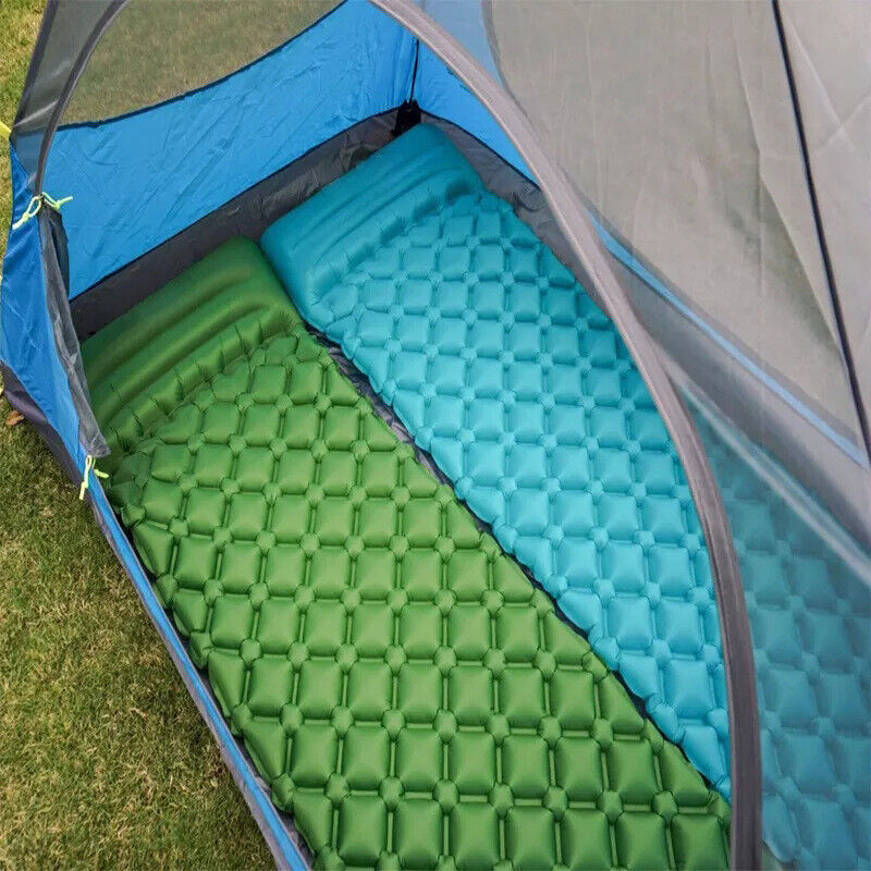 Self Inflating Mattress Camping Hiking Airbed Mat Sleeping with Pillow Bag Camp.