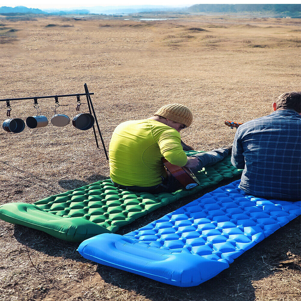 Self Inflating Mattress Camping Hiking Airbed Mat Sleeping with Pillow Bag Camp.