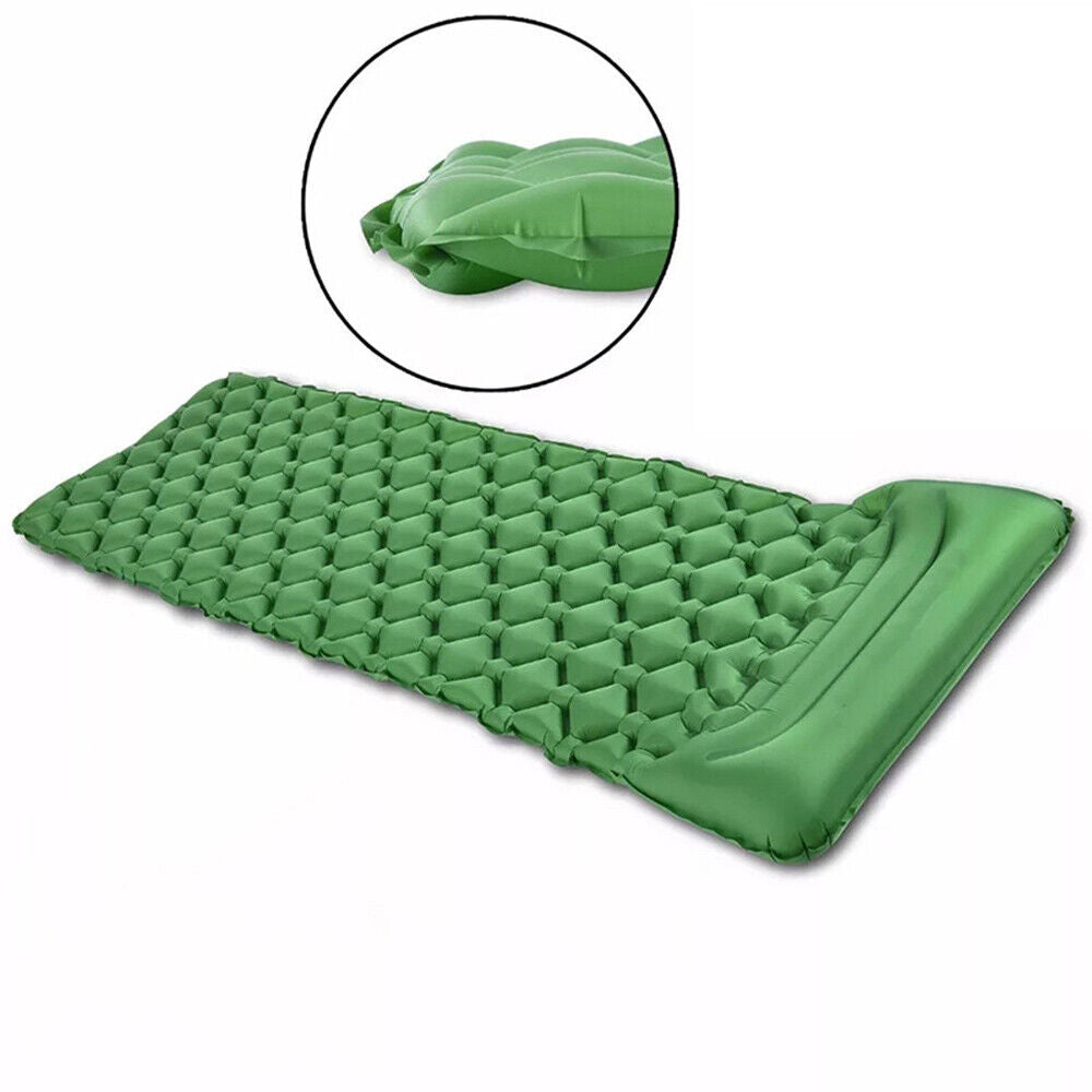 Self Inflating Mattress Camping Hiking Airbed Mat Sleeping with Pillow Bag Camp.