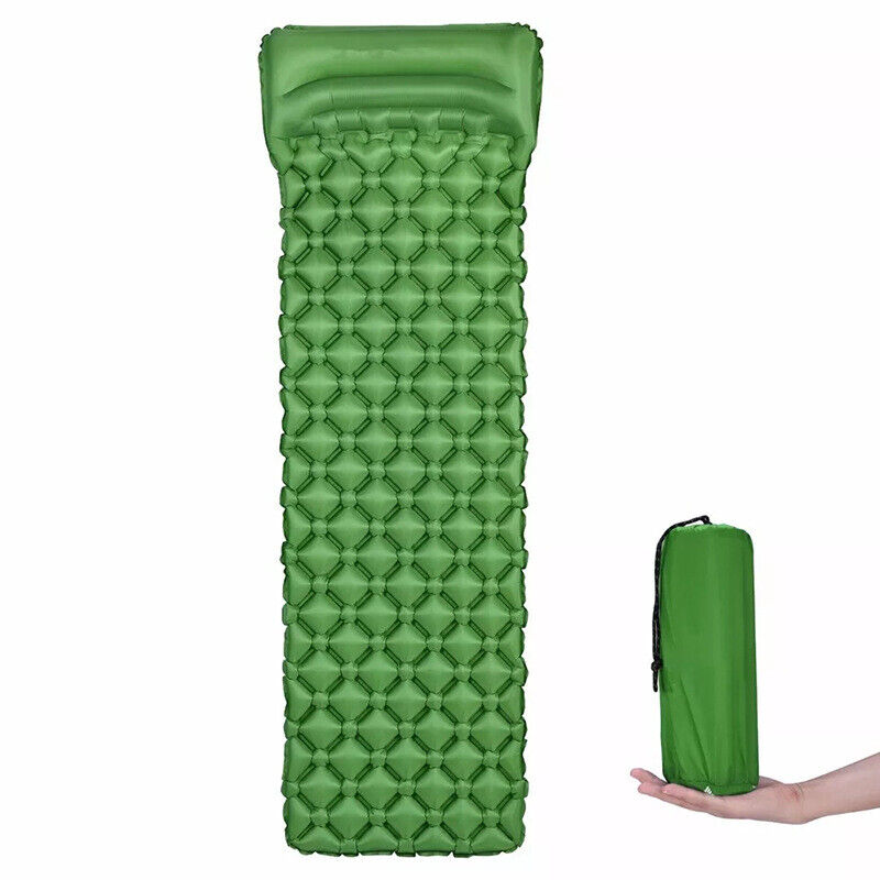 Self Inflating Mattress Camping Hiking Airbed Mat Sleeping with Pillow Bag Camp.