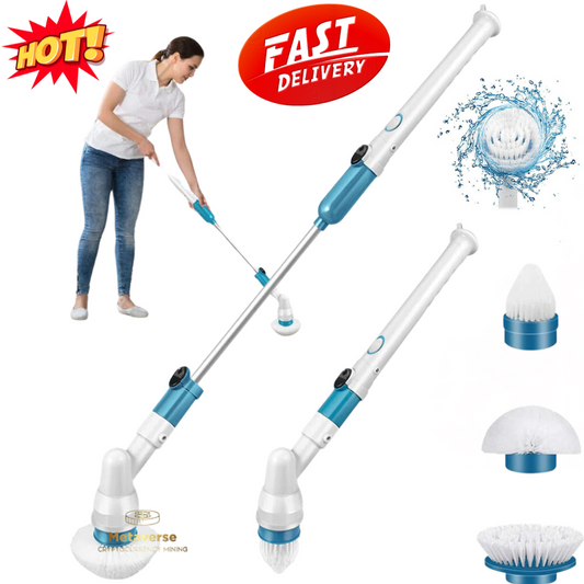 Electric Spin Scrubber - Cordless Turbo Cleaning Brush Rechargeable for Bathroom