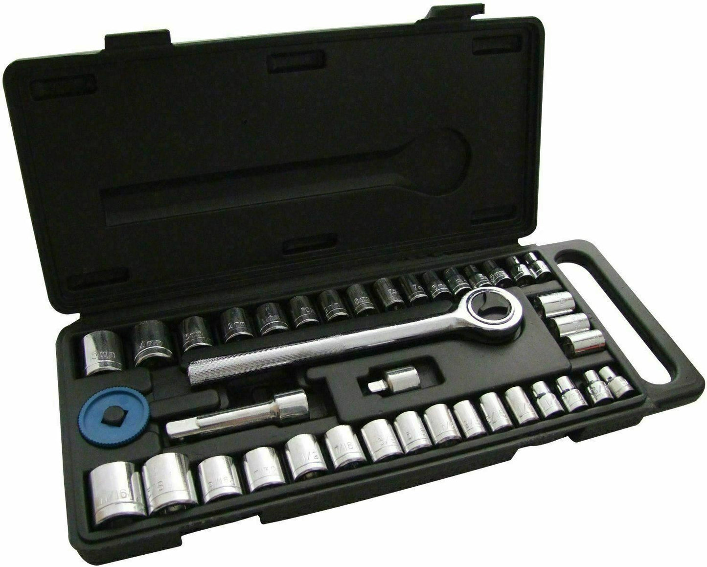 40PCS Car Repair Garage Tool Socket Set Tool Kit and Wrench Ratchet in Case AU