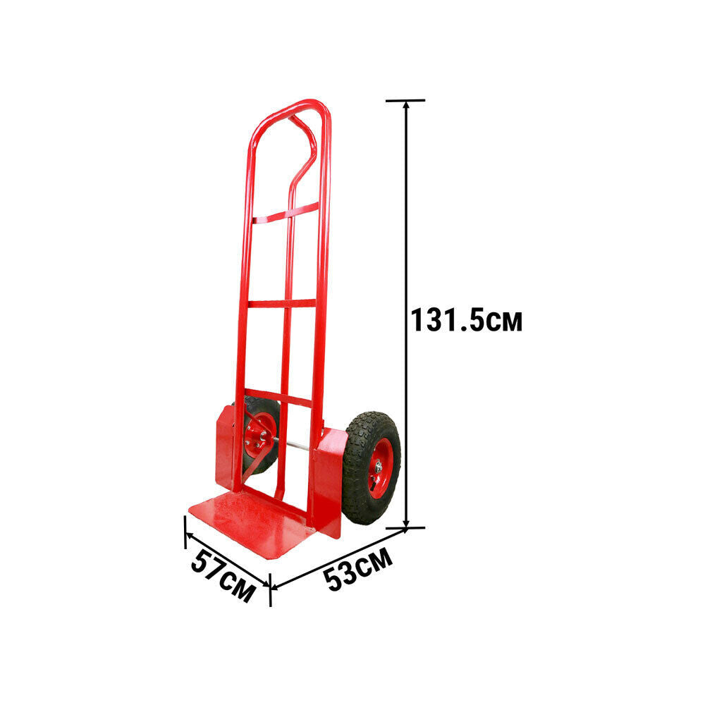 300KG Hand Trolley Truck Transport Platform Courier Plate Cart Heavy Duty