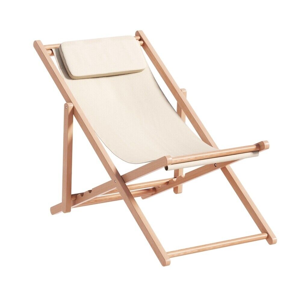 Gardeon Outdoor Chairs Sun Lounge Chair Folding Wooden Patio Furniture Beach