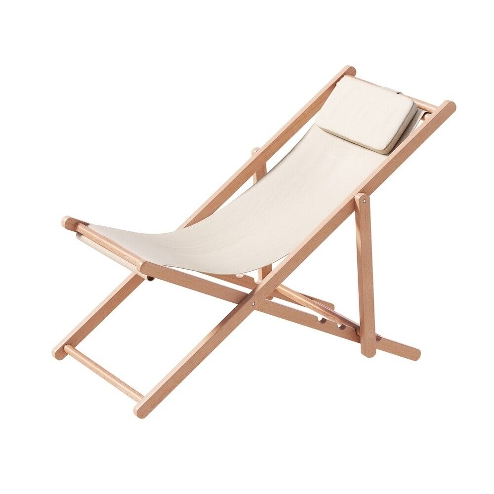 Gardeon Outdoor Chairs Sun Lounge Chair Folding Wooden Patio Furniture Beach