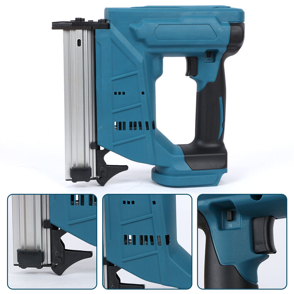 Brushless Cordless Brad Nailer Straight Finish Nail Gun w/ 2 Battery For Makita