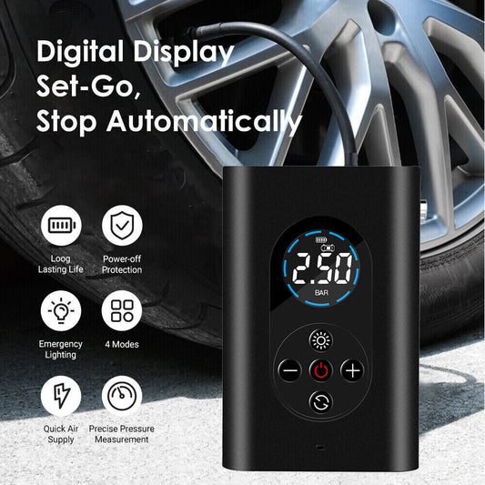 Electric Car Tyre Inflator Pump Portable Tire Air Compressor Pump Air Tire Pump