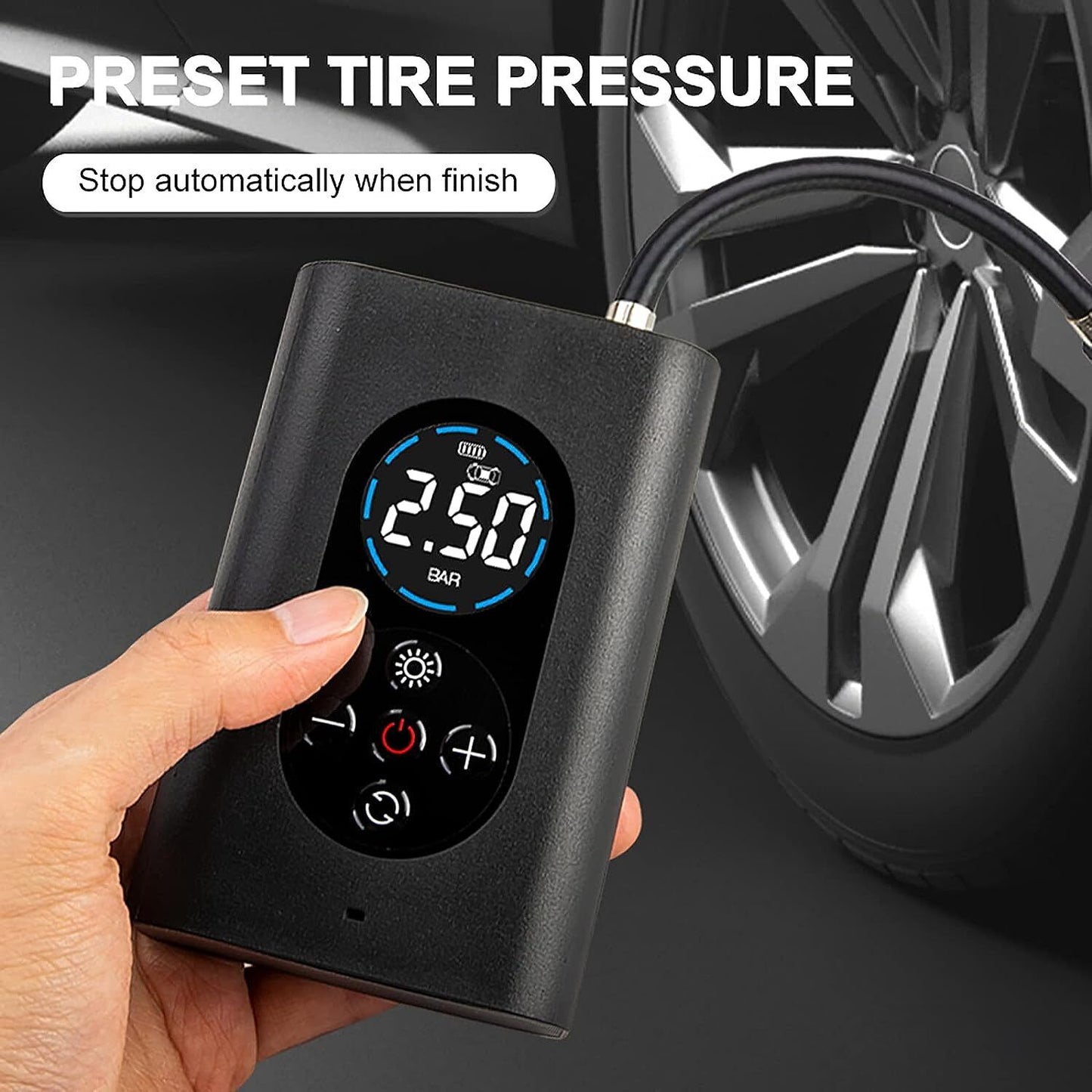 Electric Car Tyre Inflator Pump Portable Tire Air Compressor Pump Air Tire Pump