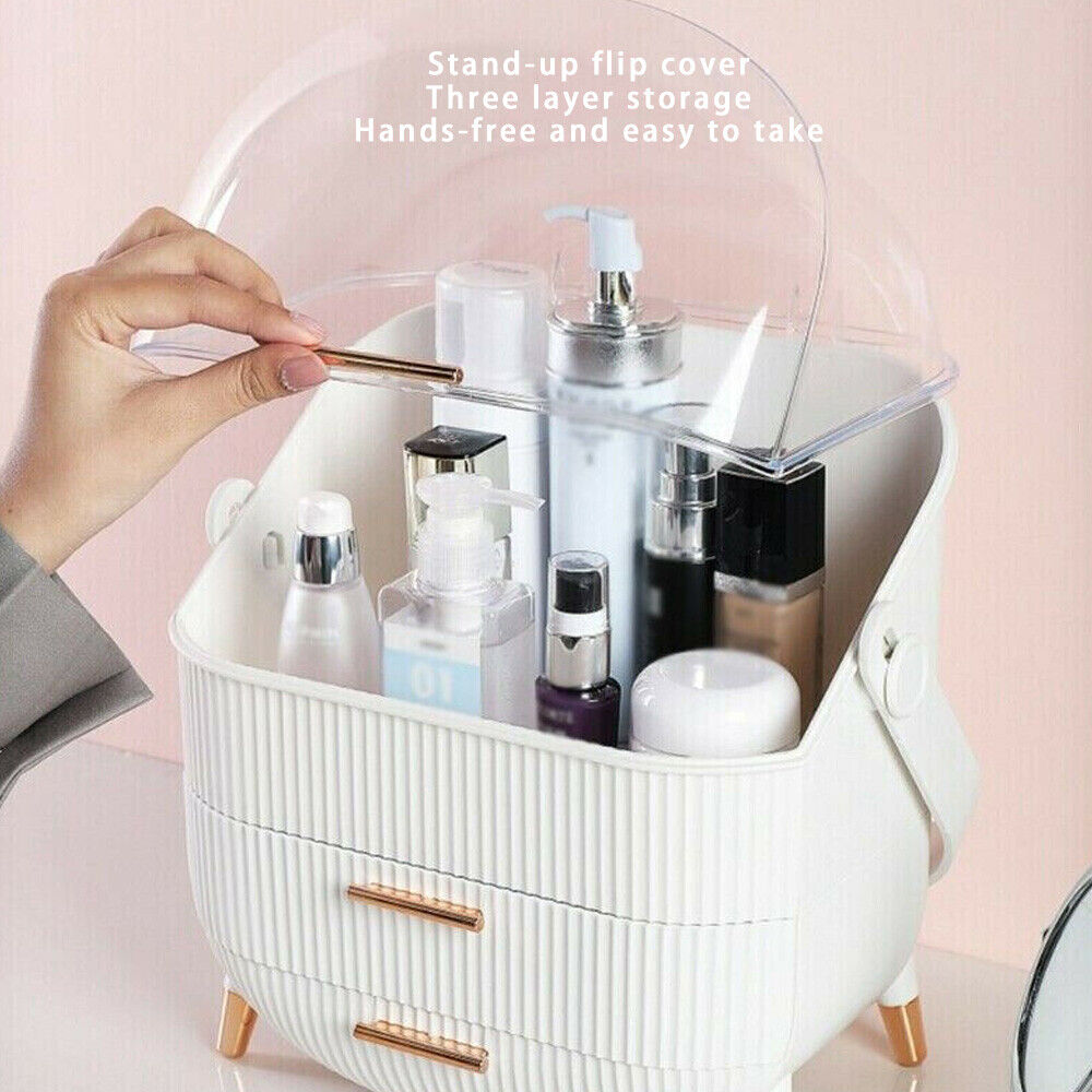 Makeup Organizer Drawer Cosmetic Carry Case Storage Jewellery Box Holder Stand