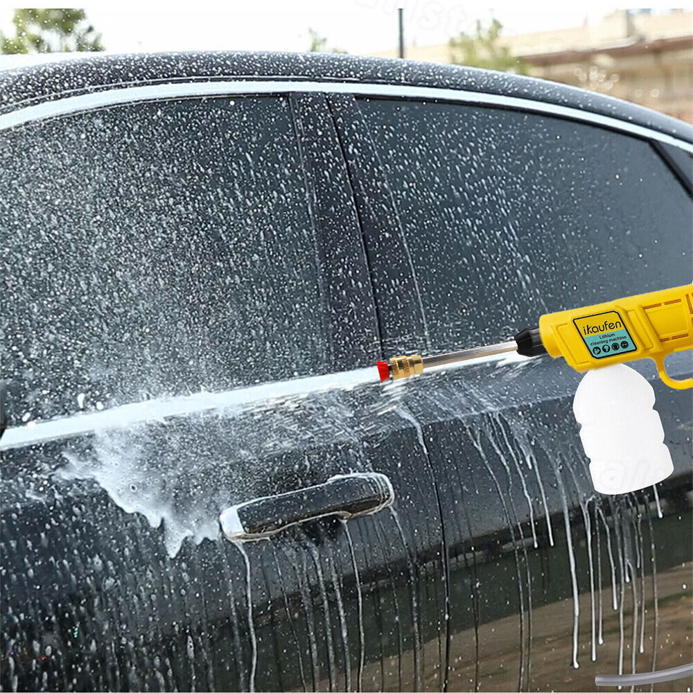 21V Cordless Electric High Pressure Washer Garden Water Spray Gun Car Cleaner