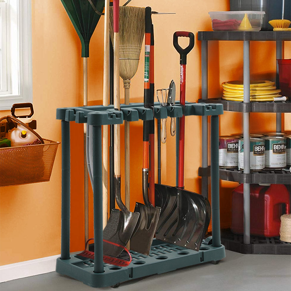 Garden Tools Rack Farm Shed Garage Storage Long Short Handles Organizer Holder