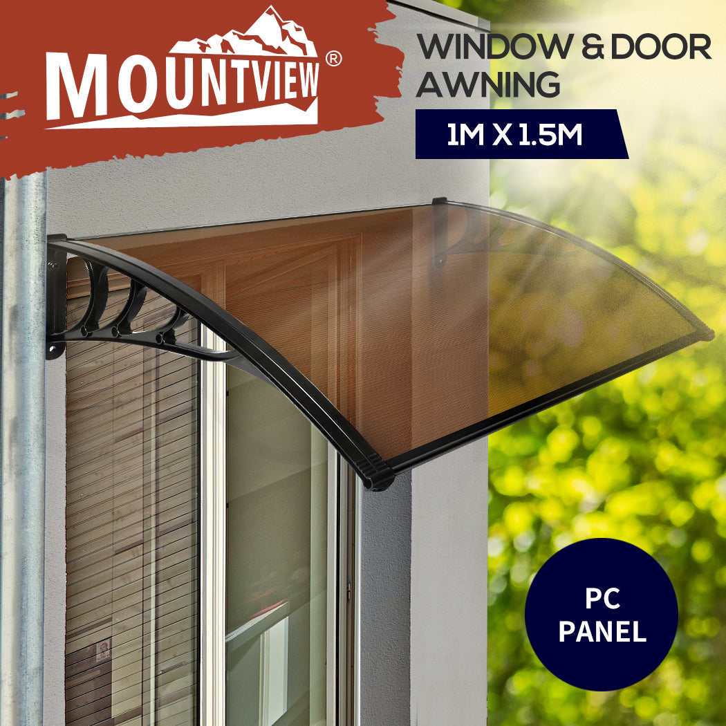 Mountview Window Door Awning Outdoor Canopy Patio Shield Rain Cover 1M X 1.2-6M