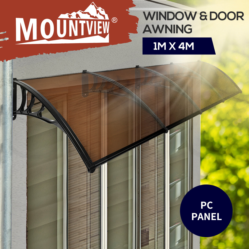 Mountview Window Door Awning Outdoor Canopy Patio Shield Rain Cover 1M X 1.2-6M