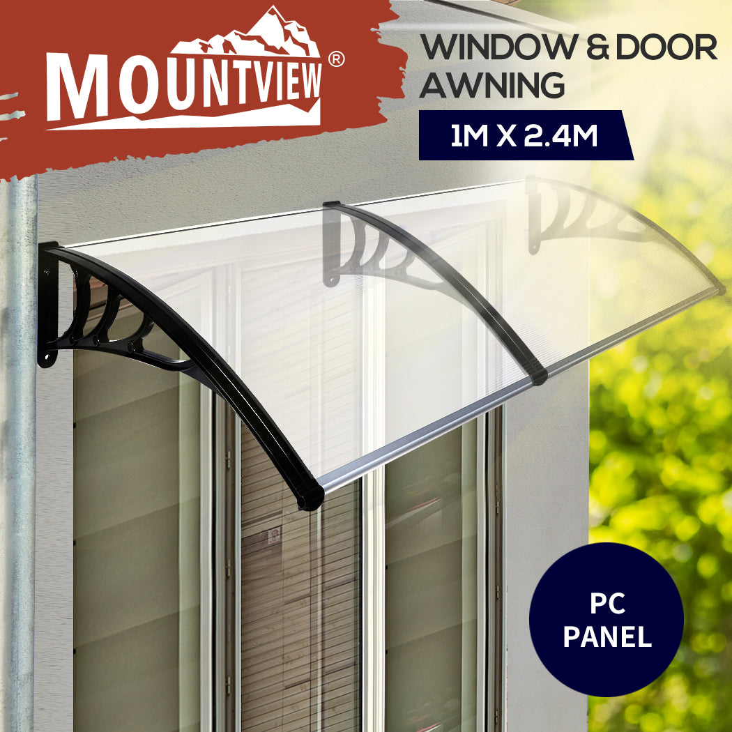 Mountview Window Door Awning Outdoor Canopy Patio Shield Rain Cover 1M X 1.2-6M