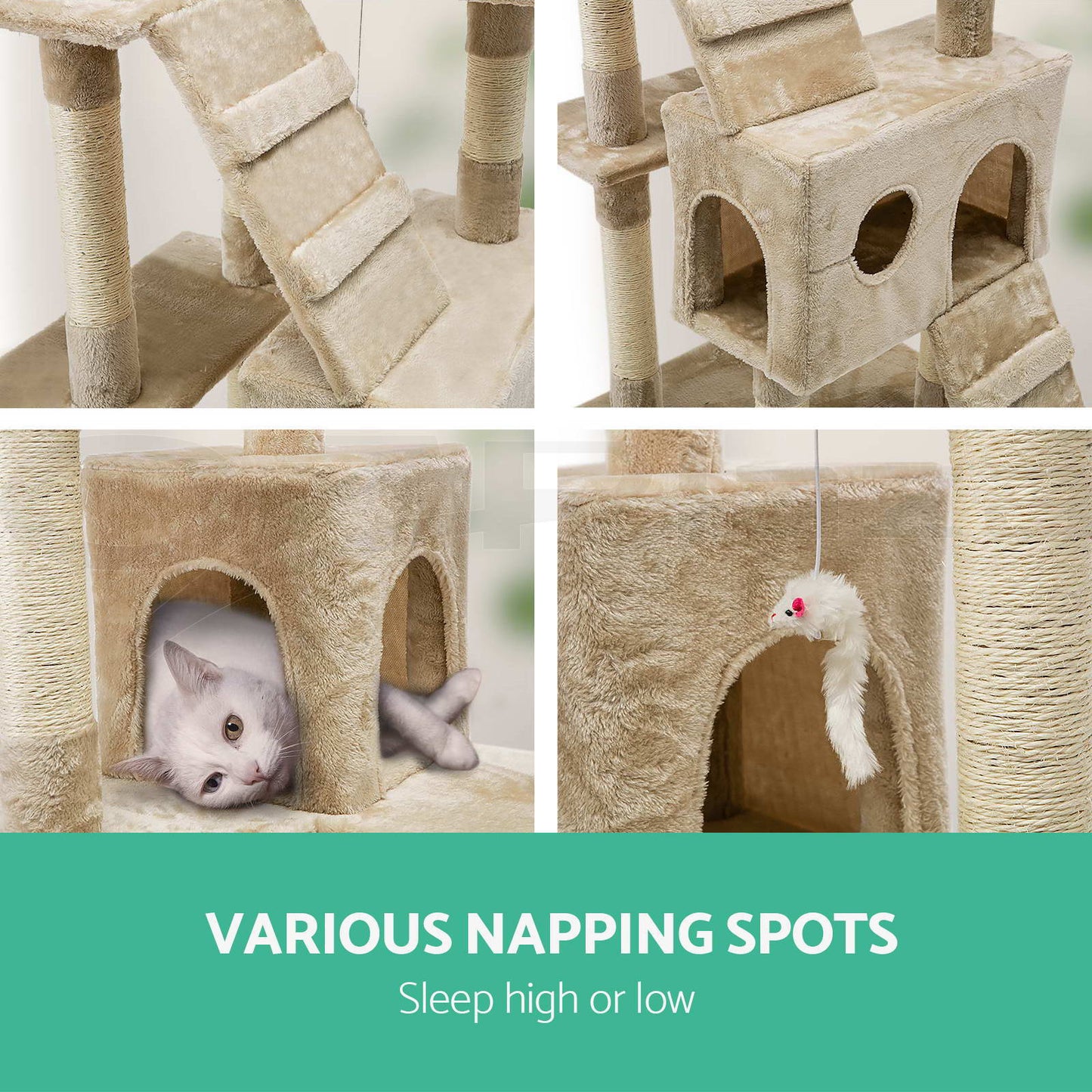 Cat Tree Trees Scratching Post Scratcher Tower Condo House 180cm