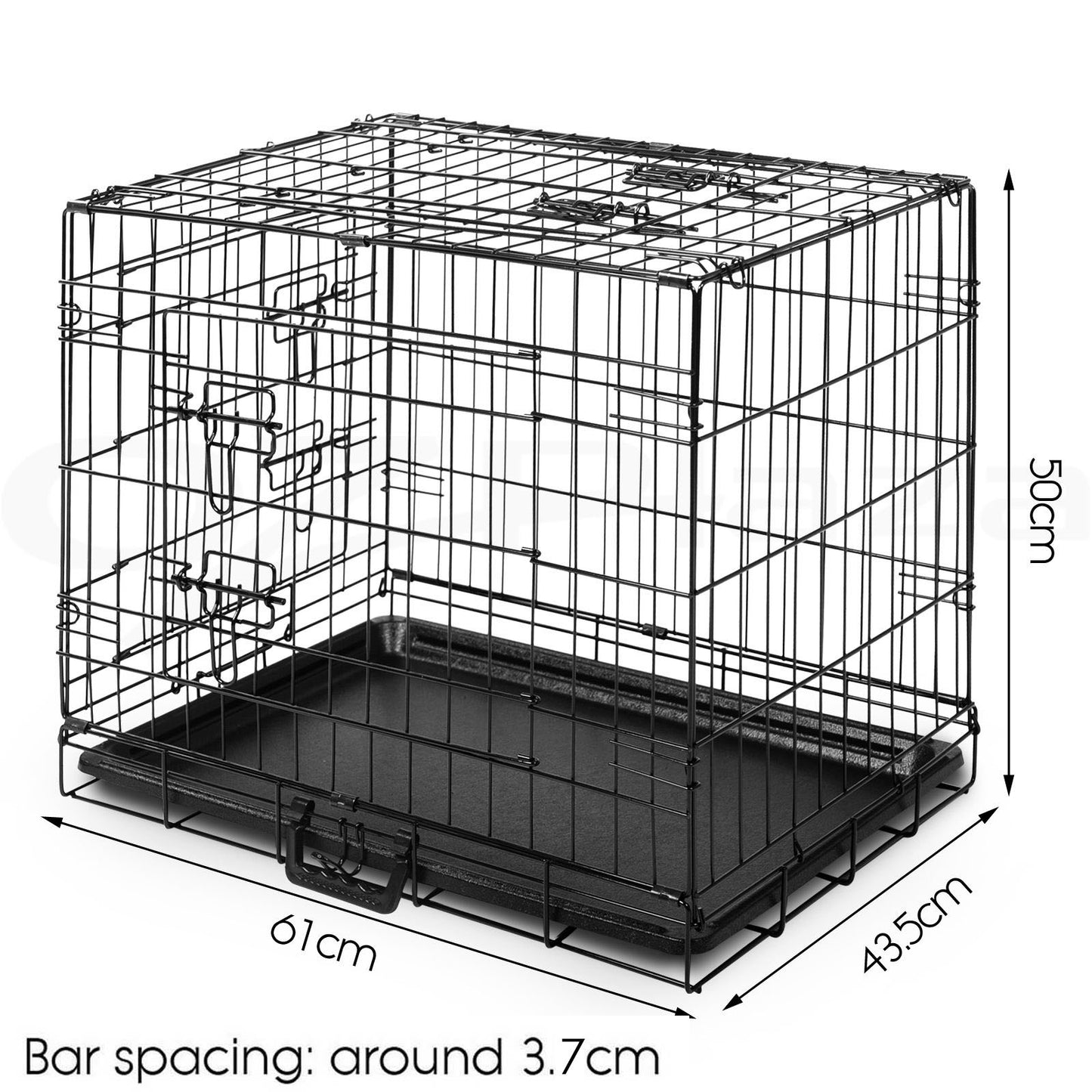 Dog Cage Crate Kennel Cat Collapsible Metal Cages 24"~ 48" Playpen Large