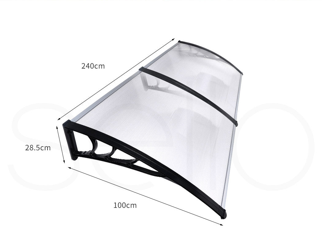 Mountview Window Door Awning Outdoor Canopy Patio Shield Rain Cover 1M X 1.2-6M