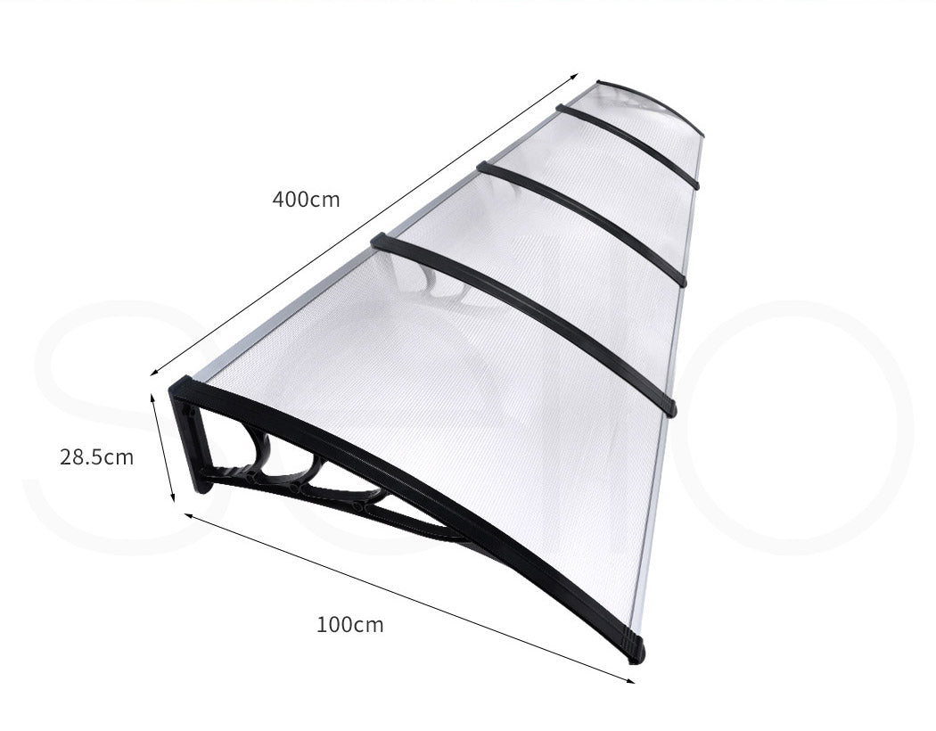 Mountview Window Door Awning Outdoor Canopy Patio Shield Rain Cover 1M X 1.2-6M