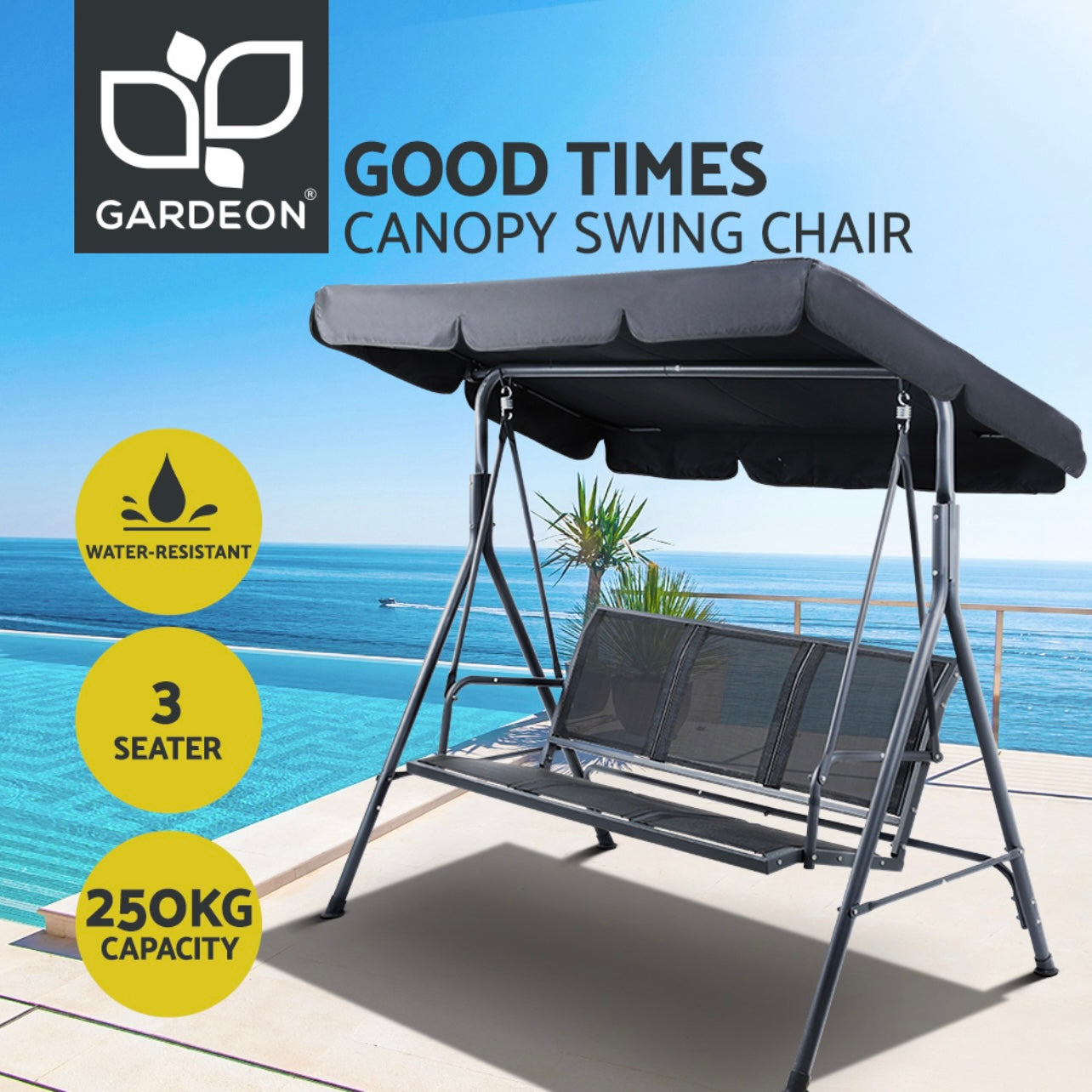 Gardeon Swing Chair Hammock Outdoor Furniture Patio Garden Canopy Bench Seat