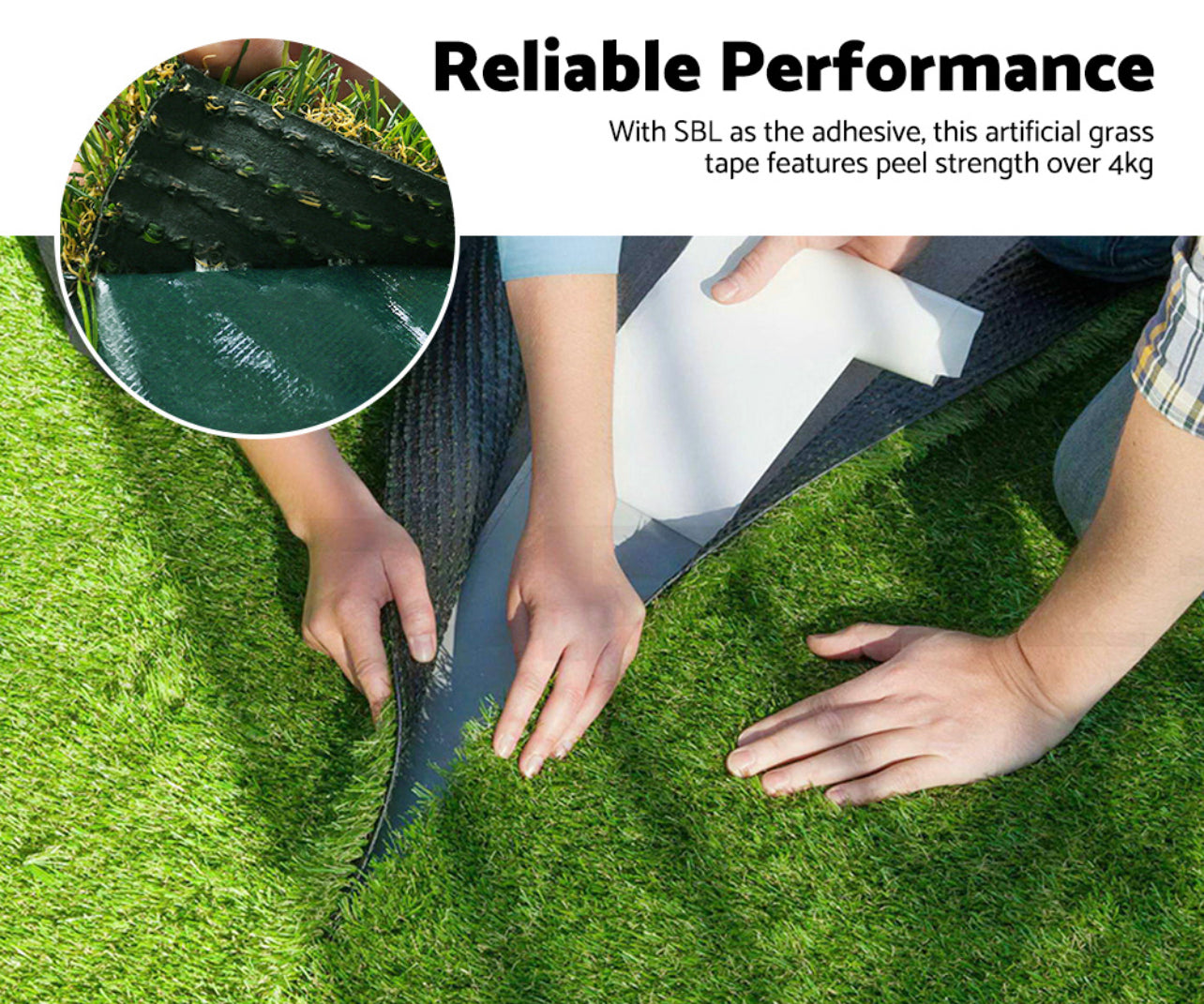 MOBI Artificial Grass 10mm 17mm 30mm Synthetic Fake Lawn Turf Joining Tape