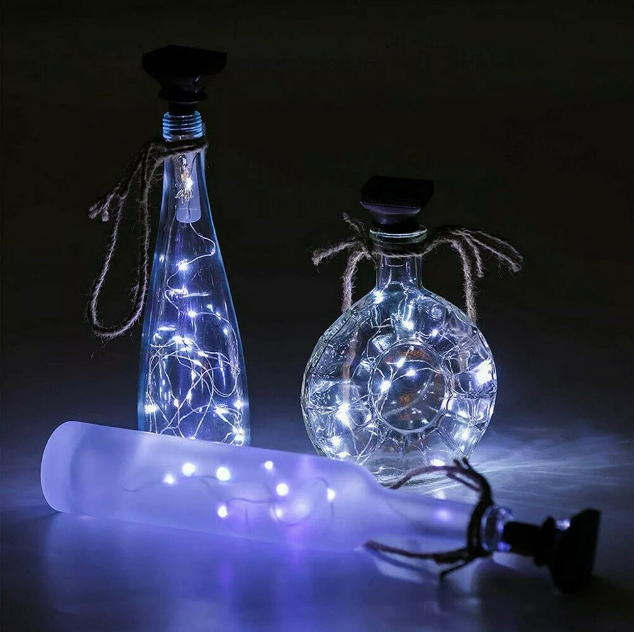 10PCS Fairy Wine Bottle String Lights 20 LED Battery Cork For Party Xmas Wedding