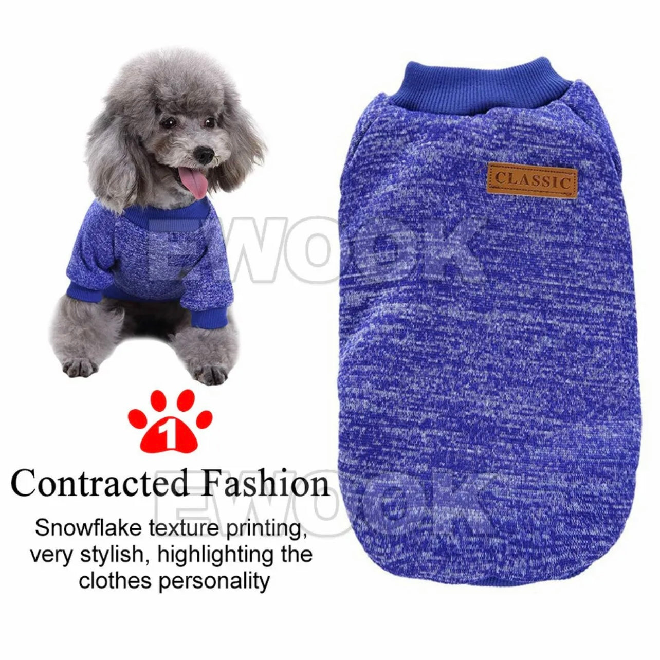 Cute Pet Dog Warm Jumper Sweater Clothes Puppy Cat Knitwear Knitted Coat Winter