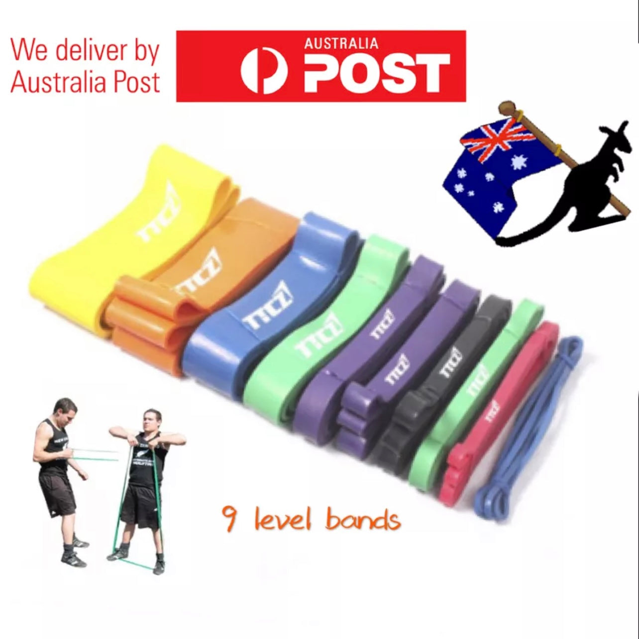 OZ Heavy Duty Strength RESISTANCE POWER BANDS Home Gym Fitness Workout Yoga Loop