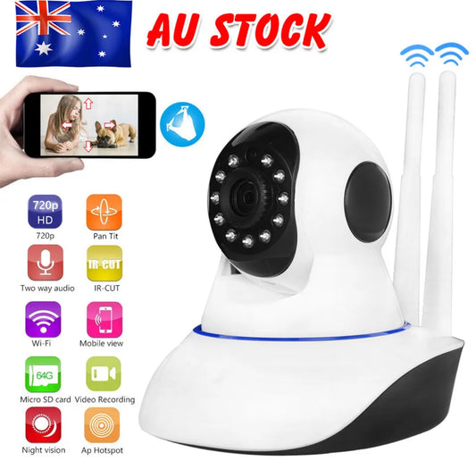 WiFi Security Camera Wireless Baby Monitor HD IP Home Surveillance CCTV System