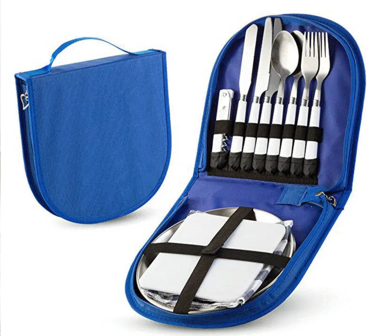 13PCS Camping cutlery set portable carry pack stainless steel outdoor