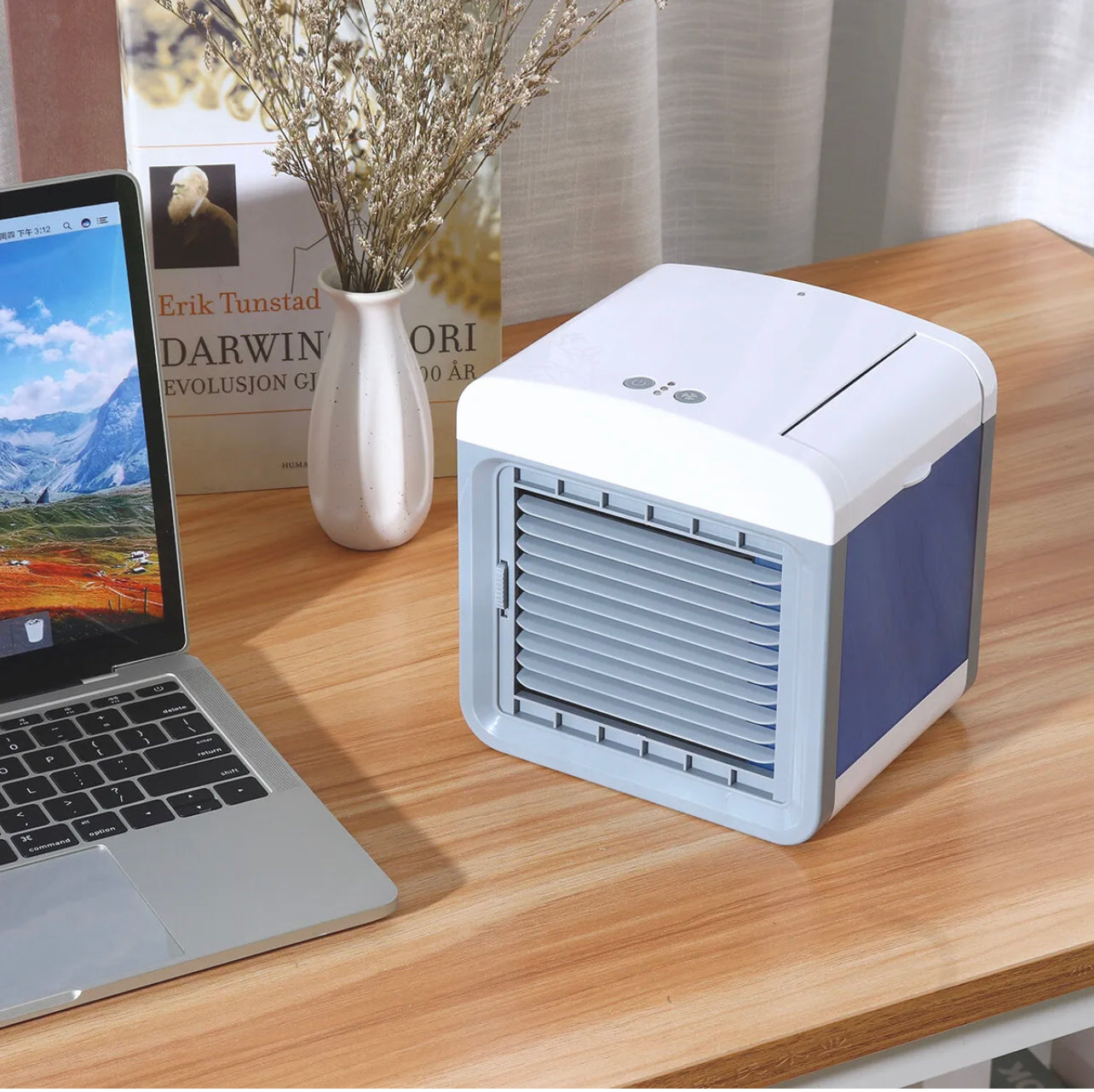 Portable Mini Air Cooler Fan Air Conditioner Cooling Fan Humidifier Desk USB Fan