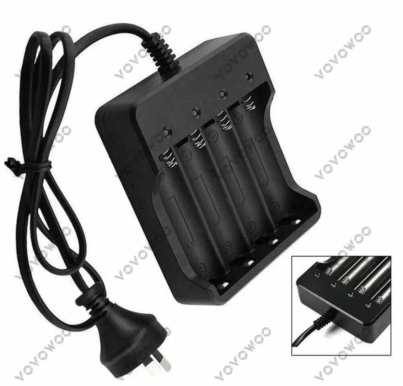 18650 Battery Charger Smart 4 Slots For Rechargeable Li-Ion FAST Charge AU PLUG