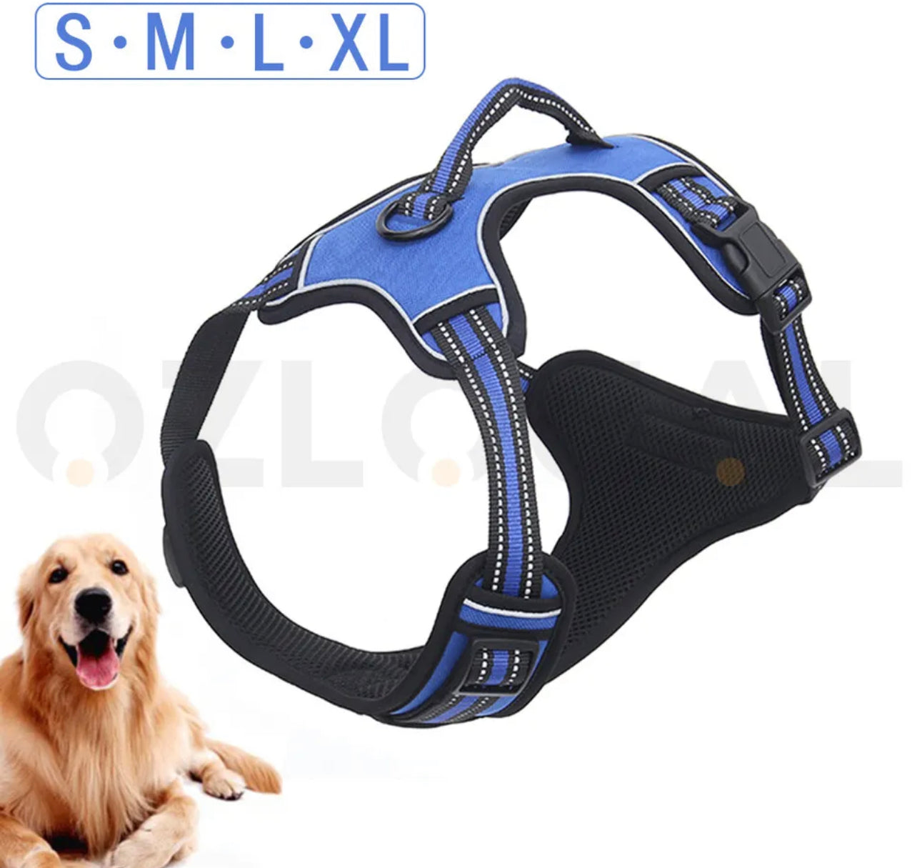 S->XL Front Range No-Pull Dog Harness Vest Adjustable Outdoor Handle Puppy pet