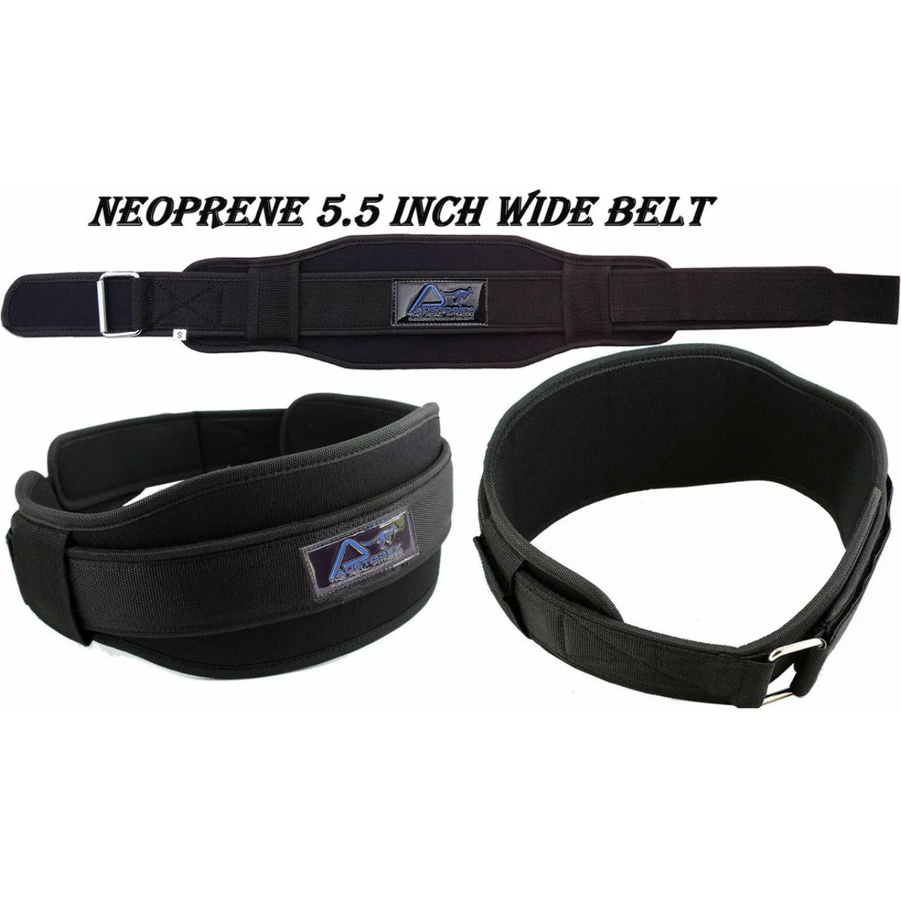 Weight Lifting Fitness Gym BodyBuilding Neoprene Wide Double Back Support Belt