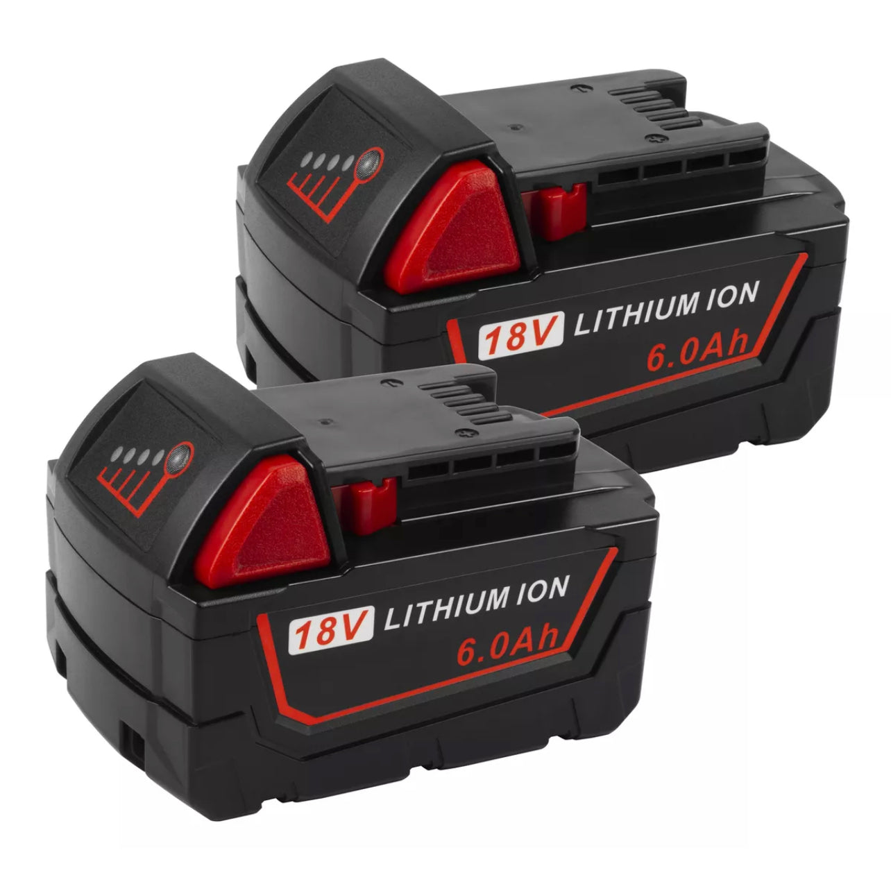 2X For Milwaukee M18 Lithium XC 6.0 Ah 18V Extended Capacity Battery 48-11-1860