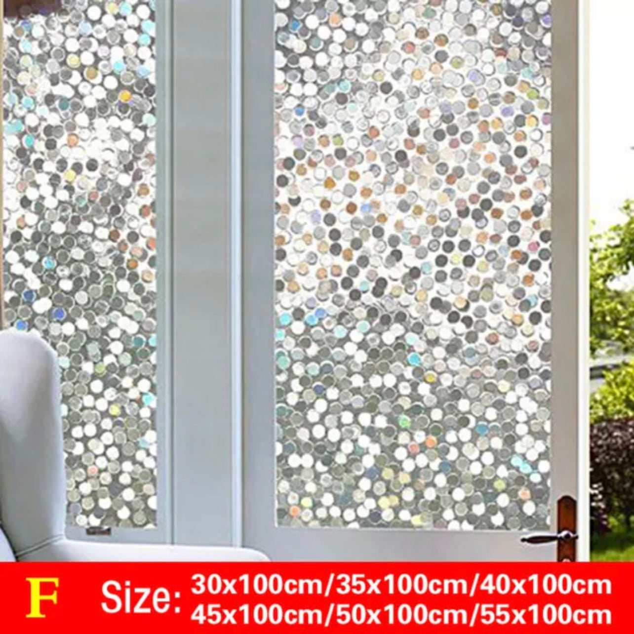 3D Stained Window Glass Self-Adhesive Film Privacy Anti UV Stickers Home Decor