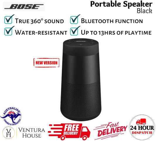 Bose SoundLink Revolve Portable Bluetooth 360° True Sound Speaker System Black