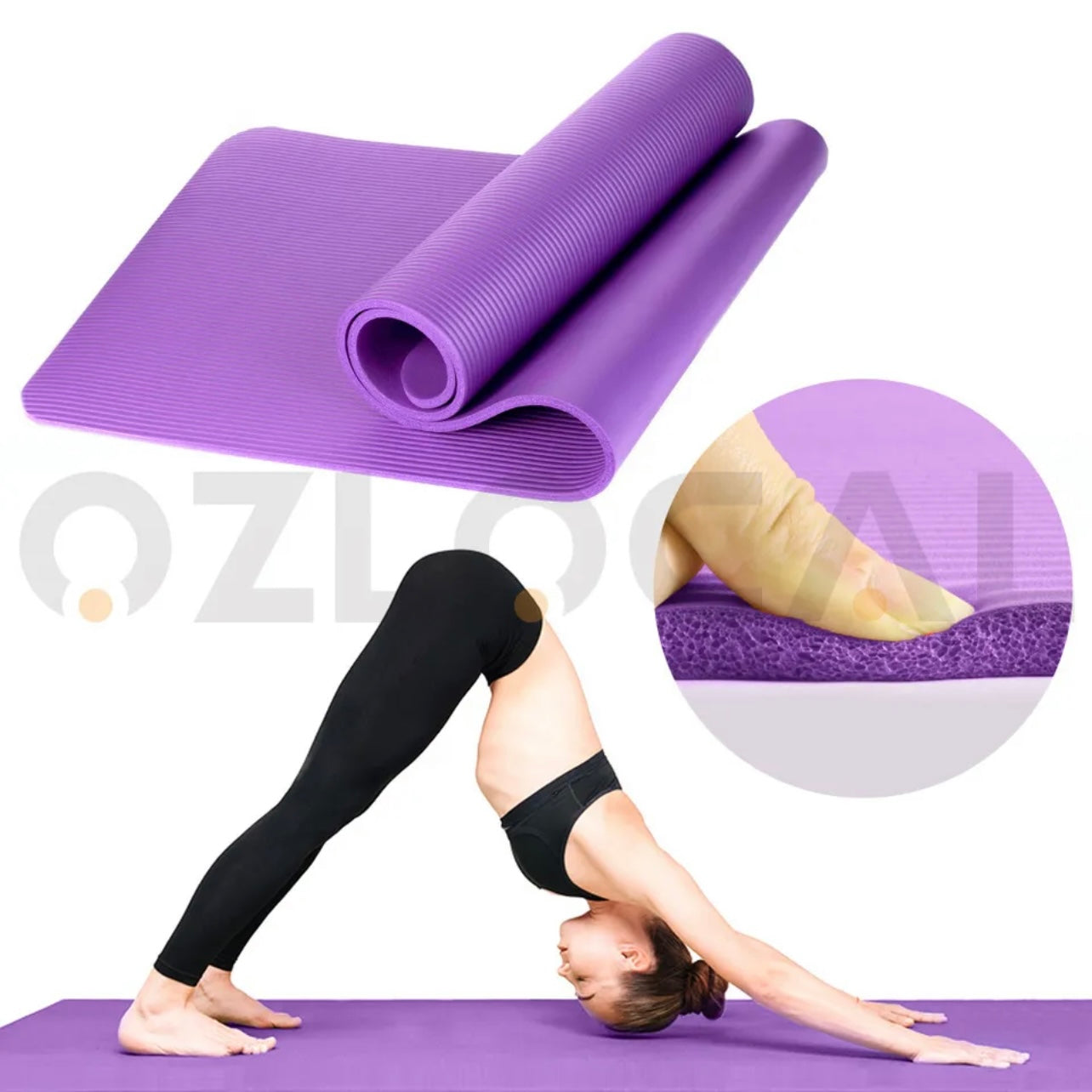 10/15/20MM Thick Yoga Mat Pad NBR Nonslip Exercise Fitness Pilate Gym Durable AU