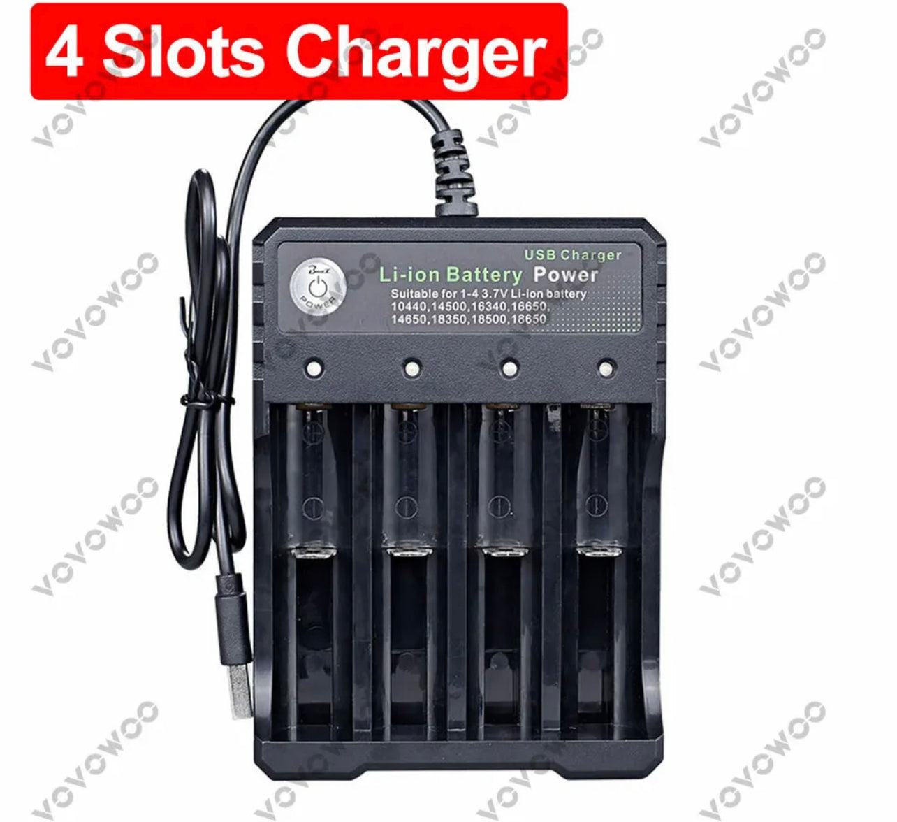 18650 Battery Charger Smart 4 Slots For Rechargeable Li-Ion FAST Charge AU PLUG