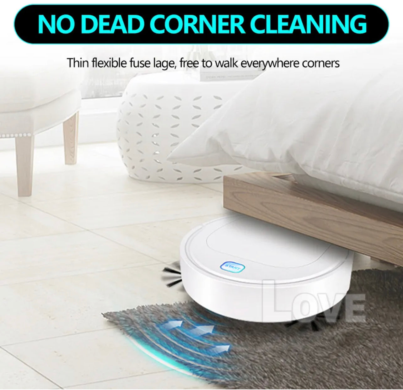 Smart Robot Rechargeable  Automatic Vacuum Cleaner Dry Wet Floor Mop Sweeping