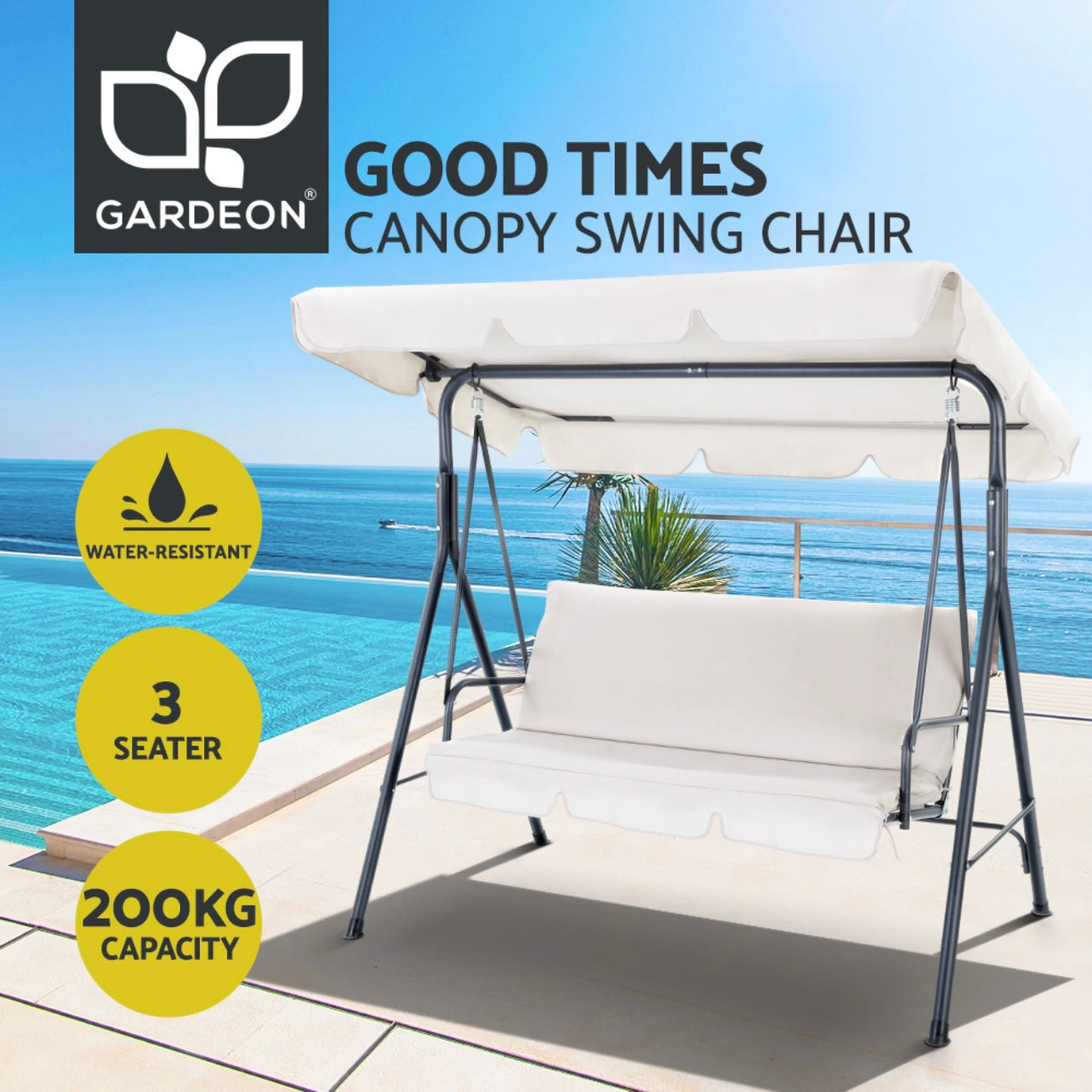 Gardeon Swing Chair Hammock Outdoor Furniture Patio Garden Canopy Bench Seat