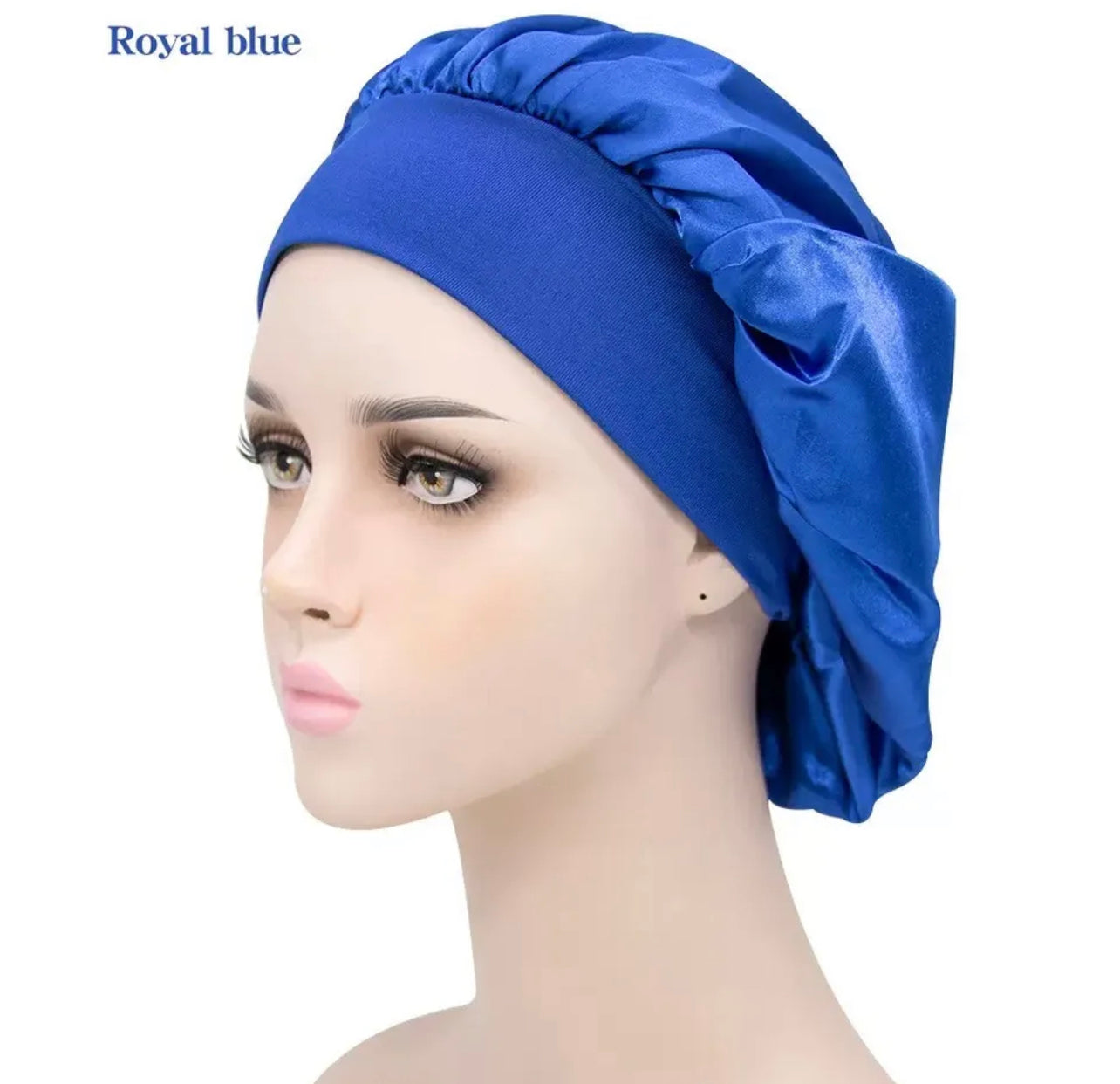 Sleeping Bonnet Hair Wrap Silk Satin Cap Women Elastic Night Soft Hat Headwear