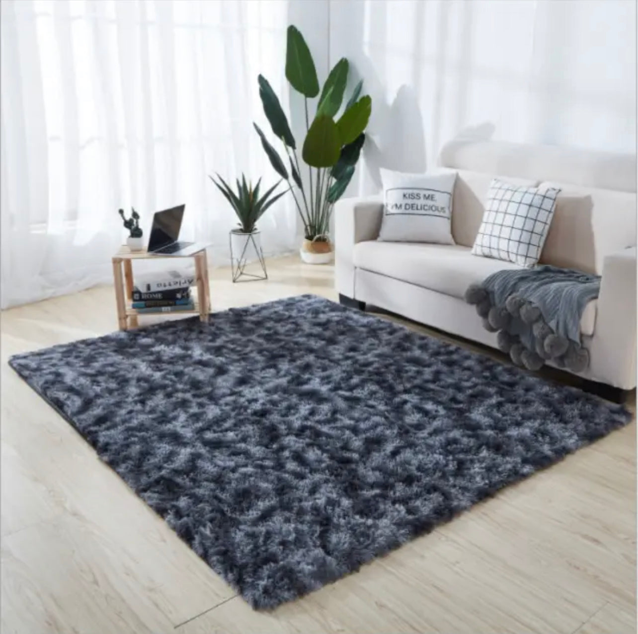 Fluffy Faux Fur Sheepskin Rug Non Slip Large Floor Carpet Rugs Mat Plush Soft AU (1)