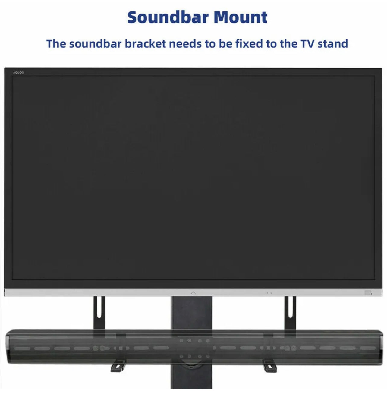 Adjustable TV Wall Bracket Soundbar Mount Holder Sound Bar Speaker Rack Universa