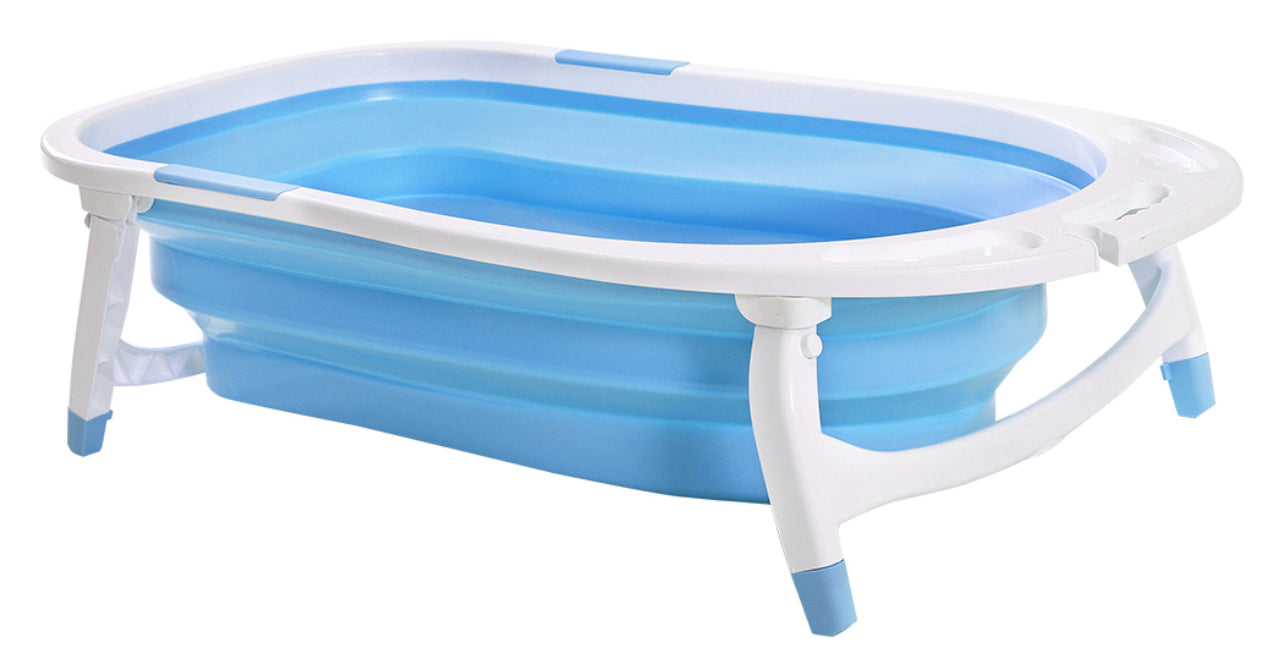 Baby Bath Tub Infant Toddlers Foldable Bathtub Folding Safety Bathing Shower