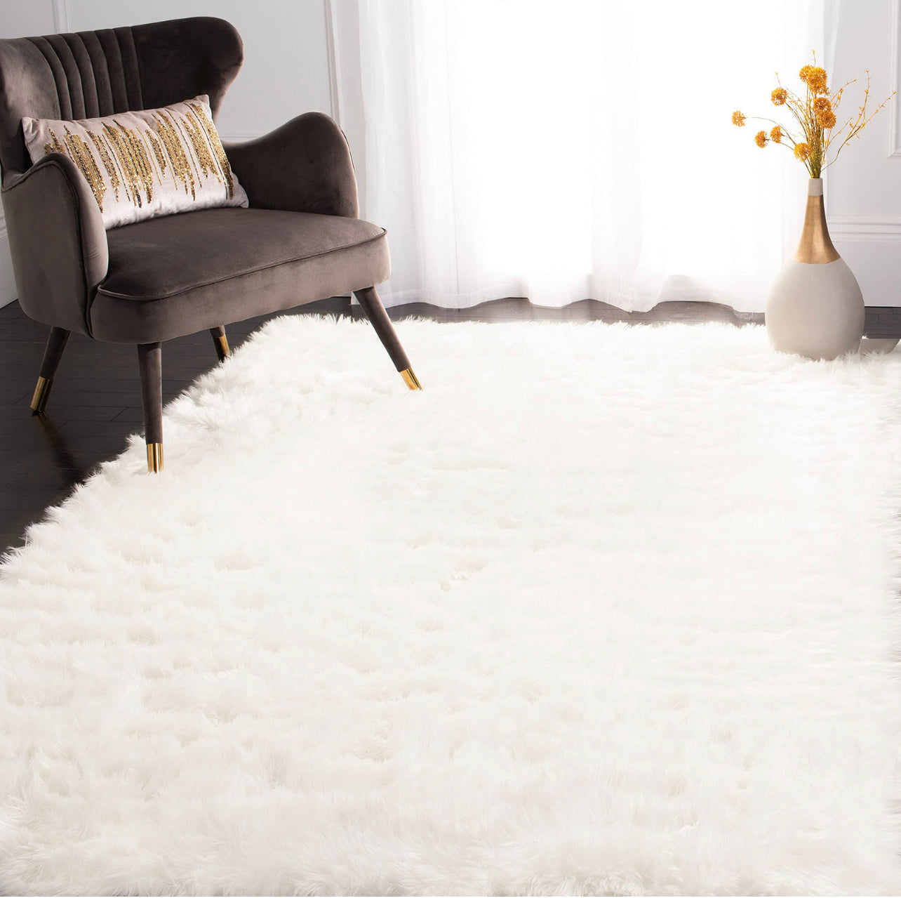 XL Extra Large Plush Luxury Shag Rug Carpet Mat (200 x 300cm)