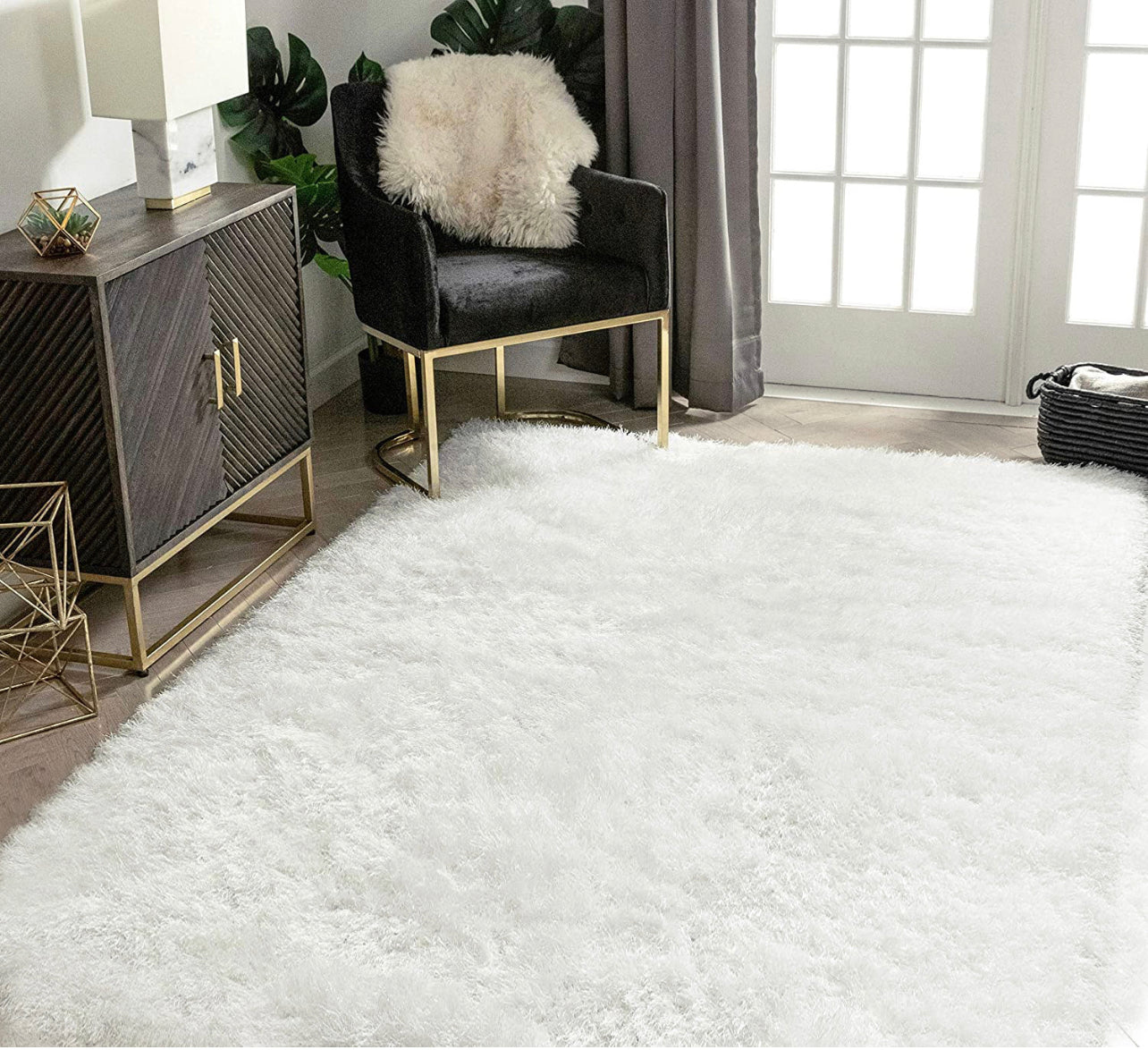 XL Extra Large Plush Luxury Shag Rug Carpet Mat (200 x 300cm)