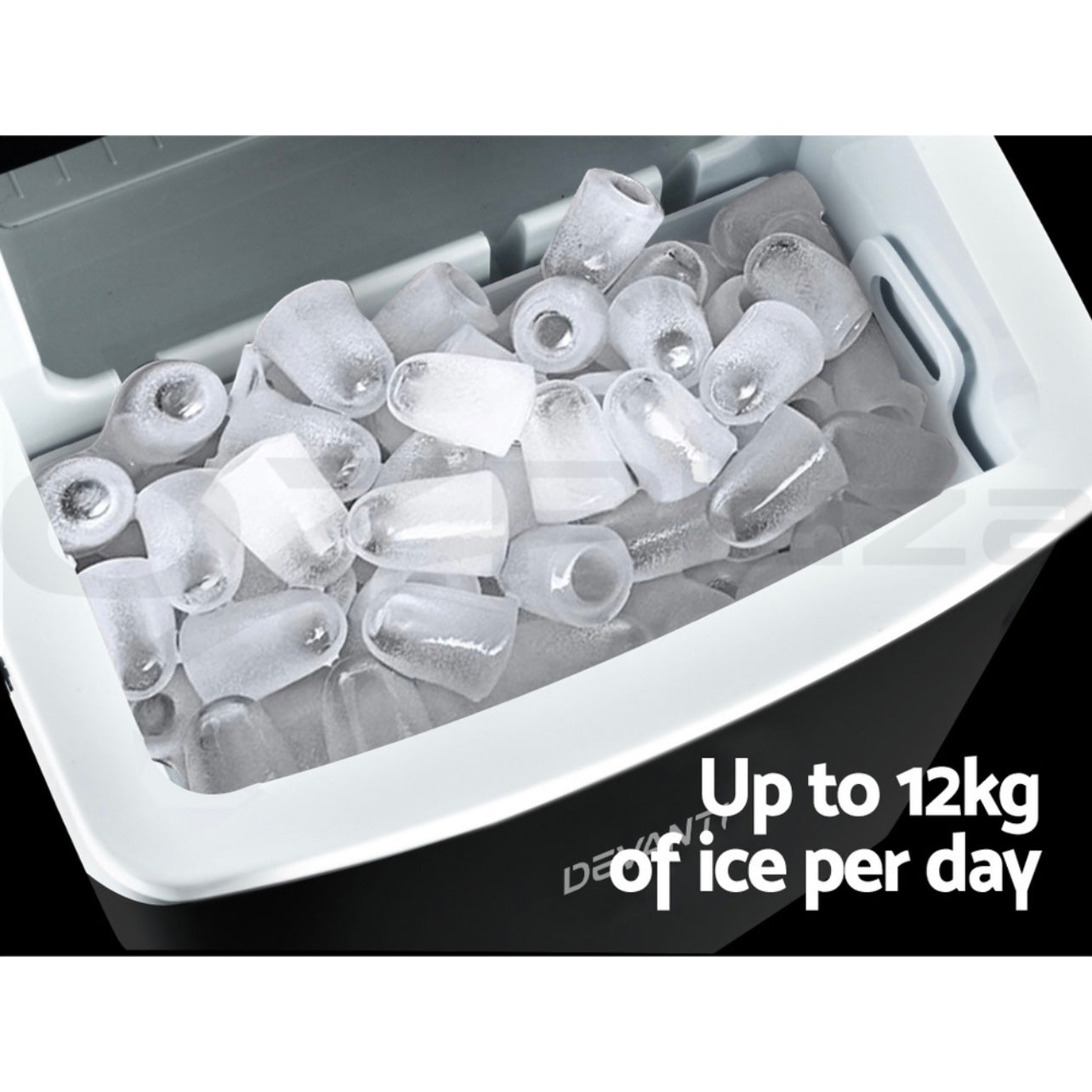 Devanti Ice Maker Machine Commercial Portable Ice Cube Tray Bar Countertop Party