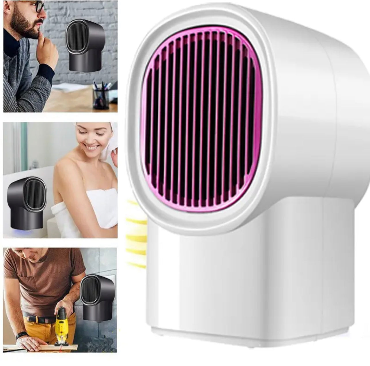 Portable Electric Mini Desktop Heater 220V Fast Heating Heat Fan Home Winter