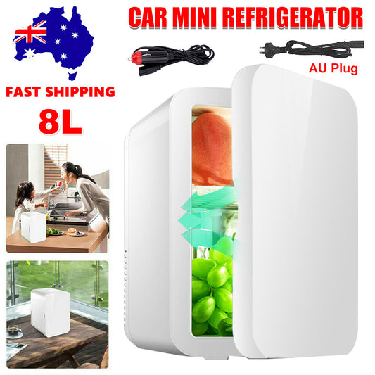 8L Mini Portable Fridge Car Home Drinks Beer Cooler Bar Freezer Ice Cosmetics